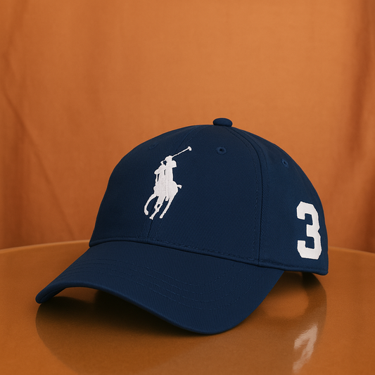 Polo Style Baseball Cap (Blue)